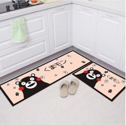 Top Quality Cat Cartoon Printed Bathroom Kitchen Doormat Carpets Area Rug Floor Mats Non-Slip Tapete Mattress Door Mat for Living Room 20230820A03