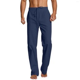 Men's Pants Cotton Sweatpants Fitness Sportswear Tracksuit Elastic Waist Trousers Men Loose Gyms Jogger Track