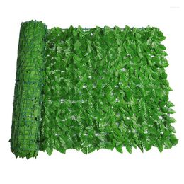 Decorative Flowers 100x100cm Artificial Plants Fence Wall Panels Outdoor Garden Faux Hedge Privacy For Home Patio Balcony Decoration