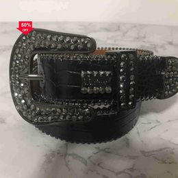 1Brand Designer belt bb belt bb simon belt mens belt for women shiny diamond belts black on black blue white multicolour with bling rhinestones as gift bai07xd