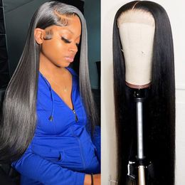 30Inch Straight Lace Front Wigs Human Hair 13x4 Hd Lace Frontal Wig 5x5 Closure Human Hair Wigs Preplucked Brazilian Hair Wig