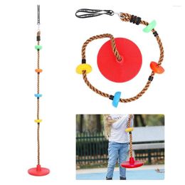 Camp Furniture Children Swing Seats Outdoor Climbing Rope Heavy Loading Cord With Round Disc