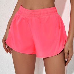 summer hot seller yoga Short Pants Brand Womens Yoga Outfits High Waist Shorts Exercise Fitness Wear Girls Running Elastic Adult Pants Sportswear L6