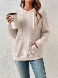 Women's Sweaters 2023 Autumn Knitted Sweater Women Jumper Ladies Hooded Female Long Sleeve Loose Pullover For