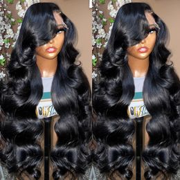 Full HD Body Wave 250 Density 30 40 Inch Pre Plucked 13x4 Lace Front Human Hair Brazilian Transparent 13x6 Lace Frontal Wigs