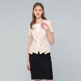 Work Dresses Saleswomen Elegant Skirt Uniform Suits Sales Centre Lady Professional Business El Female Receptionists Workwear Sets