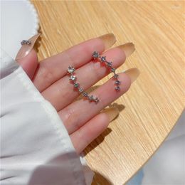 Stud Earrings 2023 Sparkling High-end Chain Tassel Long For Women Shining Star Dangle Fashion Jewelry Party Gifts