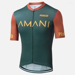 Racing Jackets Pedalled Cycling Jerseys Men's Summer Breathable Quick Dry Short Sleeve Pro Bike Clothing Cycl Apparel