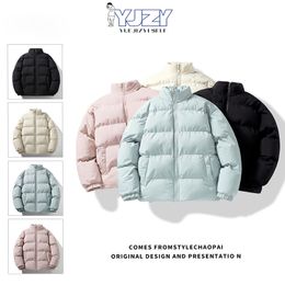 Men's Down Parkas Winter Men Retro Casual Parkas Hip Hop Streetwear Men Parkas Couples Fashion Jacket Men Y2K Korean High-Quality Parkas Autumn 230815