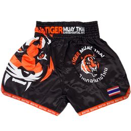 Boxing Trunks MMA Tiger Muay Thai boxing match Sanda training breathable shorts muay thai clothing boxing Tiger Muay Thai mma 230820