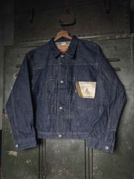 Mens Jackets Rugged Bronson 44806XX Jean Jacket War Model Blue Selvage Denim Blouse S506XX 230818