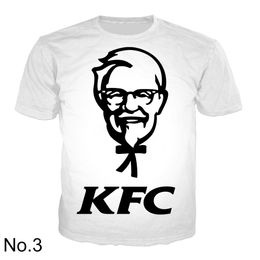 Hip Hop Sportwear Punk Casual Autumn Men Cool Print The Avatar The KFC 3d T-shirt