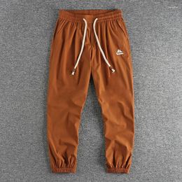 Men's Pants Loose Fitting Harlan Casual For Quick Drying Woven Elastic Three-dimensional Cut Sports 416