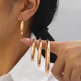Hoop Earrings 4 Pair/Set Fashion Round Circle For Women Geometric Vintage Metal Set Jewelry Gifts