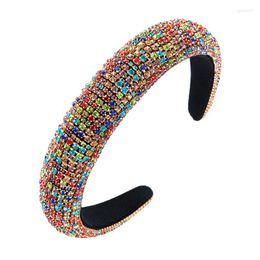 Hair Clips Fancy Sponge Headband Women's Wide Version European And American Baroque Party Catwalk