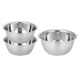 Bowls Capacity Mixing Bowl Versatile Stainless Steel Soup Basin Set For Home Kitchen Durable Easy To Multi-functional Storage