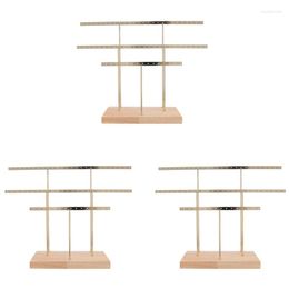 Jewellery Pouches 3X Hanging Display Rack Tree Organiser Metal Gold