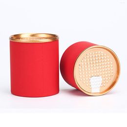 Storage Bottles Sealed Dried Fruit Collection Teaware Portable Mini Paper Tea Leaf Tin Box Packaging Can