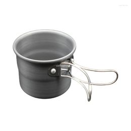Cups Saucers Camping Mug Aluminium Alloy Cup Tourist Tableware Utensils Outdoor Kitchen Equipments Travel Cooking Set Cookware Dropship