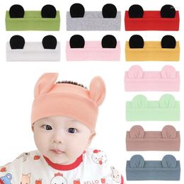 Hair Accessories Lovely Bear Ear Girls Headbands Cute Baby Elastic Band For Children Solid Turban Kids 2023