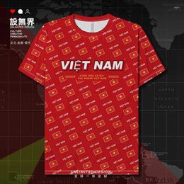 Men's T Shirts VietNam VietNamese VNM Quick Dry Shirt Brands Running Breathable Sports Tracksuit Fashion T-shirt Clothes Summer