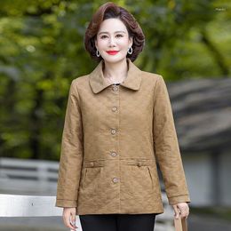 Frauenjacken mittleren und älteren Windbreaker-Jacke weiblicher Mantel 5xl Tops Frühling Herbst
