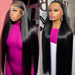 4x4 5x5 Closure Glueless Wig Human Hair Ready To Wear Brazilian 220%density Hd Lace Frontal 360 Remy Straight Lace Front Wigs