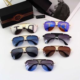 Dita Sunglasses for Men Mens Sunglasses for Male Aesthetic Retro Eyewear Glacier Sun Glasses with Leather Pilot Eyeglasses Uv Fashion Original Case