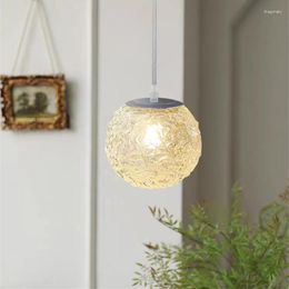 Pendant Lamps Bedside Small Chandelier American Style Bedroom Dining Room Light Luxury Glass Moon Modern Simple Warm Romantic Personality