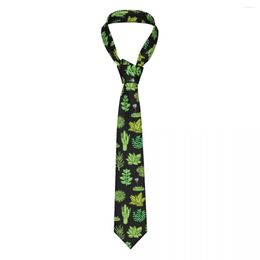 Bow Ties Succulents Cactus Cacti Neckties Unisex Polyester 8 Cm Neck For Men Skinny Narrow Shirt Accessories Gravatas Wedding Office