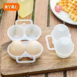 Storage Bottles Outdoor Plastic Egg Protection Tray Camping Picnic Box Refrigerator Travel Accessories With Fixed Handle