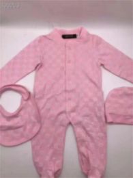 Kids Baby Rompers Designer Kids Long Sleeve Cotton Jumpsuits Infant Girls Letter Cotton Romper Boy Clothing A1