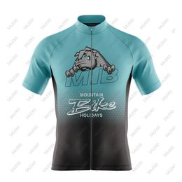 Cycling Shirts Tops Cartoon Dog Short Sleeve Cycling Jersey Man's Summer Mountain Bike Riding Cycling Shirts Bicycle Racing Sports Cycling Clothing 230820