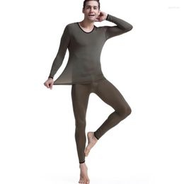 Men's Thermal Underwear Termal Men Lon Jons Termo Underpant Elastic Ultra-Tin Silk Translucent Pyjamas Clotes For Leins
