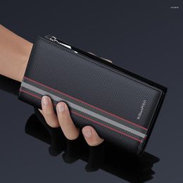 Wallets Leather Card Wallet Men's Multifunctional Cover Handbag Personalized Mobile Phone Bag Fashion Holder Coin Purse