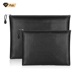 Cosmetic Bags Cases Fireproof Document Bag Safe Waterproof Fireproof Document Storage Bag Zipper Bag 2 in 1 Combo Set Fireproof Money Bag 230818