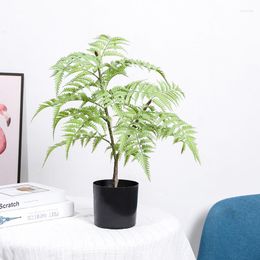 Decorative Flowers Artificial Green Plant Water Shirt Coconut Leaves Potted Floral Home Bedroom Decoration Simulation Plants Fake Flower No