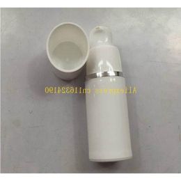 200pcs/lot Fast shipping Wholesale 15ml white airless vacuum pump lotion bottle Container Icvim