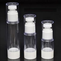 15ML 30ML 50ML Plastic White Airless Bottle with Duck Nozzle Pump, Cosmetic Serum Lotion Gel Packaging Vacumm Bottle, 20pcs/Lot Rdmas