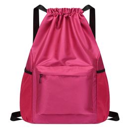 Bags 2022 HOT Drawstring Backpack Fashion School Gym Drawstring Bag Casual String Knapsack School Back Pack For Teenager Women Men