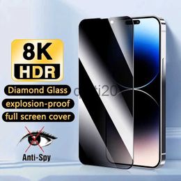 Cell Phone Screen Protectors Privacy Protective Glass For iPhone 14 13 12 11 Pro Max X XR Anti Spy Tempered Glass For iPhone 14 13 Plus Screen Protector Film x0821