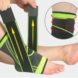 Ankle Support 1Pcs Nylon Pressurized Basketball Volleyball Sports Gym Badminton Brace Protector With Strap Belt Elastic