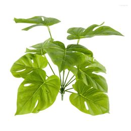 Decorative Flowers Simulation Anthurium Crystallinum Water Chestnut Leaf Plasticsgreen Plants Shopping Mall Decoration Artificial Plant Fake