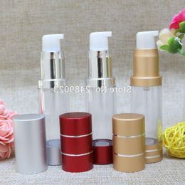 15ml Alumina Airless Bottle Travel Mini Refillable Portable Empty Lotion Bottles airless Pump Containers 100pcs/lot Fnhqo