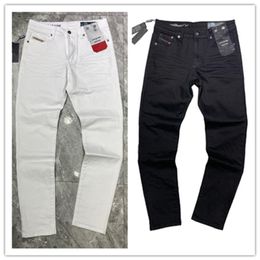 2022SS Mens Jeans Famous Brand Bags Washed Designer Slim-leg Jean Plaid Slim Light Weight Stretch Denim Skinny Dyeing Black Blue C260x