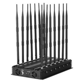 High-Power 14bands Jamm ers Shields WIFI GPS LOJACK UHF/VHF 315 433 868MHz LoJack GSM 2G 3G 4G 5G Signal Isola tor
