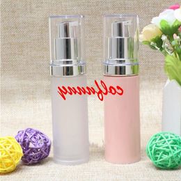 100pcs/lot Fast Shipping 30ml Vacuum Bottle lotion bottle Essence airless plastic with pressed pump Jmxld