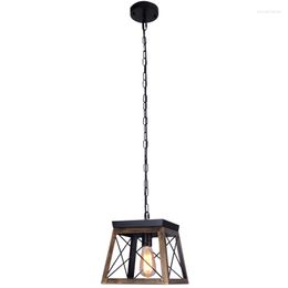 Pendant Lamps Wholesale High Quality Retro Industrial Style Wrought Iron Single Head Chandelier Lamp Bar Mall Counter Restaurant Bedroom