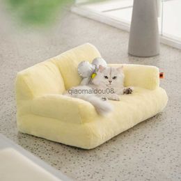 Other Pet Supplies Cat Mats Pet Bed Fluffy Soft Pet Cat Sofa Bed Detachable Washable Pet Nest for Small Dog Large Size Cat Lazy Sofa Kitten Puppy B HKD230821