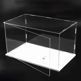 Novelty Items Acrylic Display Case with Door for Collectibles Assemble Acrylic Box for Display Action Figures Toys Storage Organizing Blindbox 230818